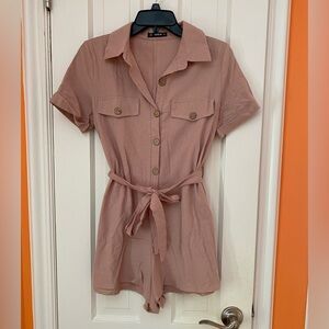 SHEIN Light Pink Romper